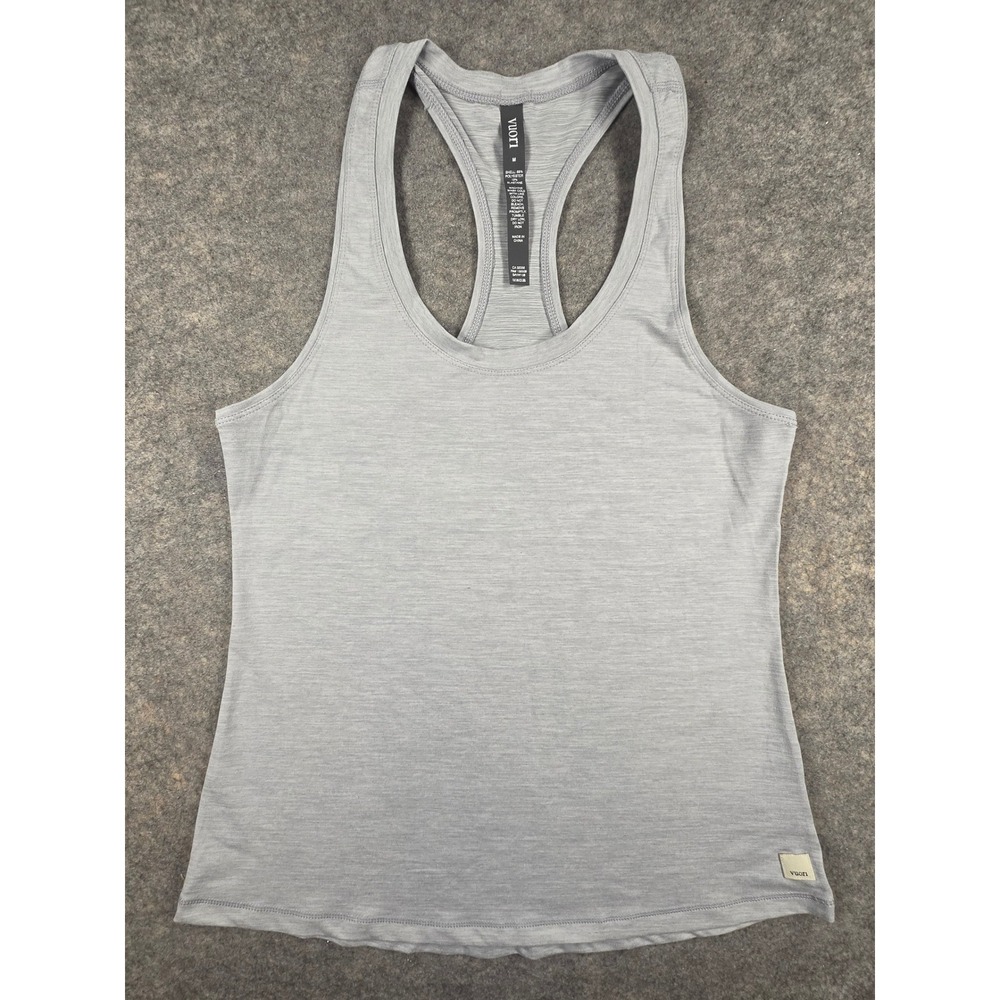 Vuori Womens Size M Platinum Heather Lux Performance Tank Top Shirt EUC